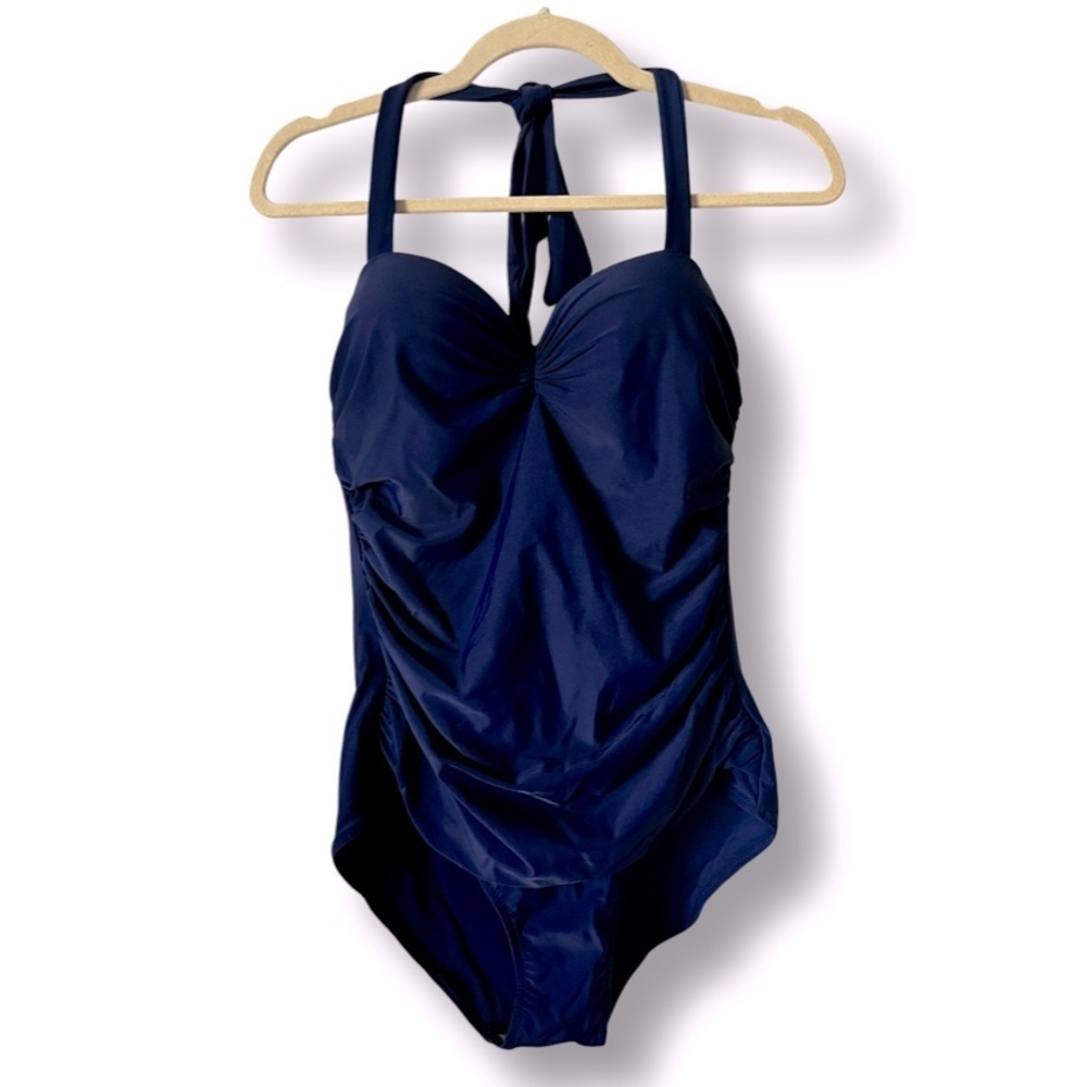 Vintage Inspired Halter One Piece Bathing Suit